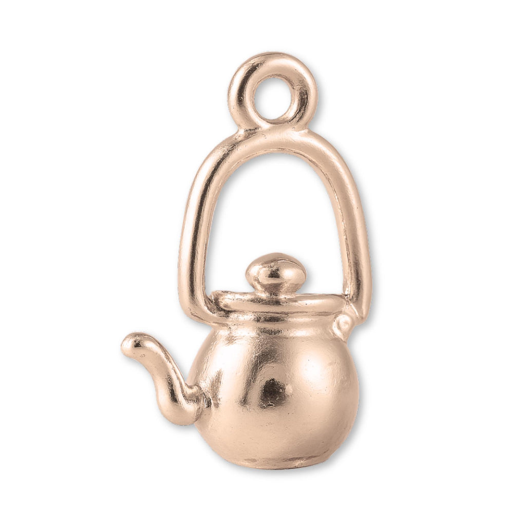 18ct Rose Gold - Kettle Teapot Charm