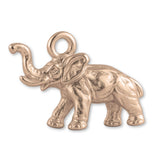 18ct Rose Gold - African Forest Elephant Charm