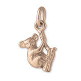 9ct Rose Gold - Koala Climbing Tree Charm