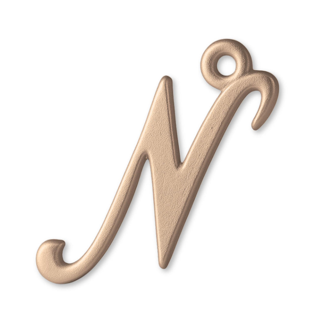 18ct Rose Gold - Cursive Letter Charm