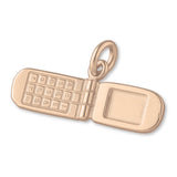 18ct Rose Gold - Vintage Flip Phone Charm