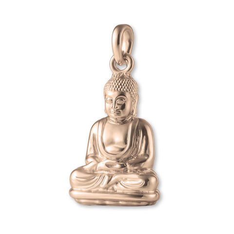 18ct Rose Gold - Seated Buddha Charm