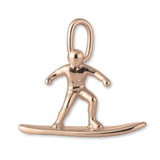 9ct Rose Gold - Resort Snowboarder Charm