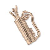 9ct Rose Gold - Classic Golf Bag Charm