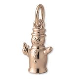 9ct Rose Gold - Classic Snowman Charm