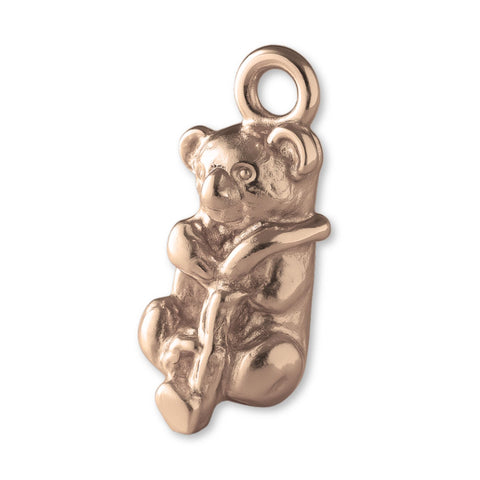 9ct Rose Gold - Koala with Stick Charm