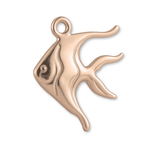 18ct Rose Gold - Moorish Idol Fish Charm
