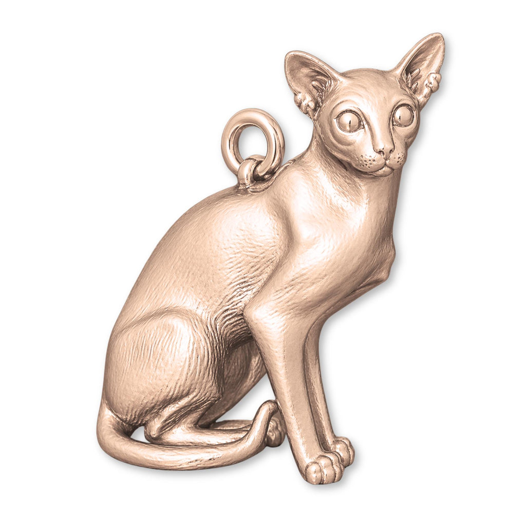 9ct Rose Gold - Colourpoint Shorthair Cat Charm