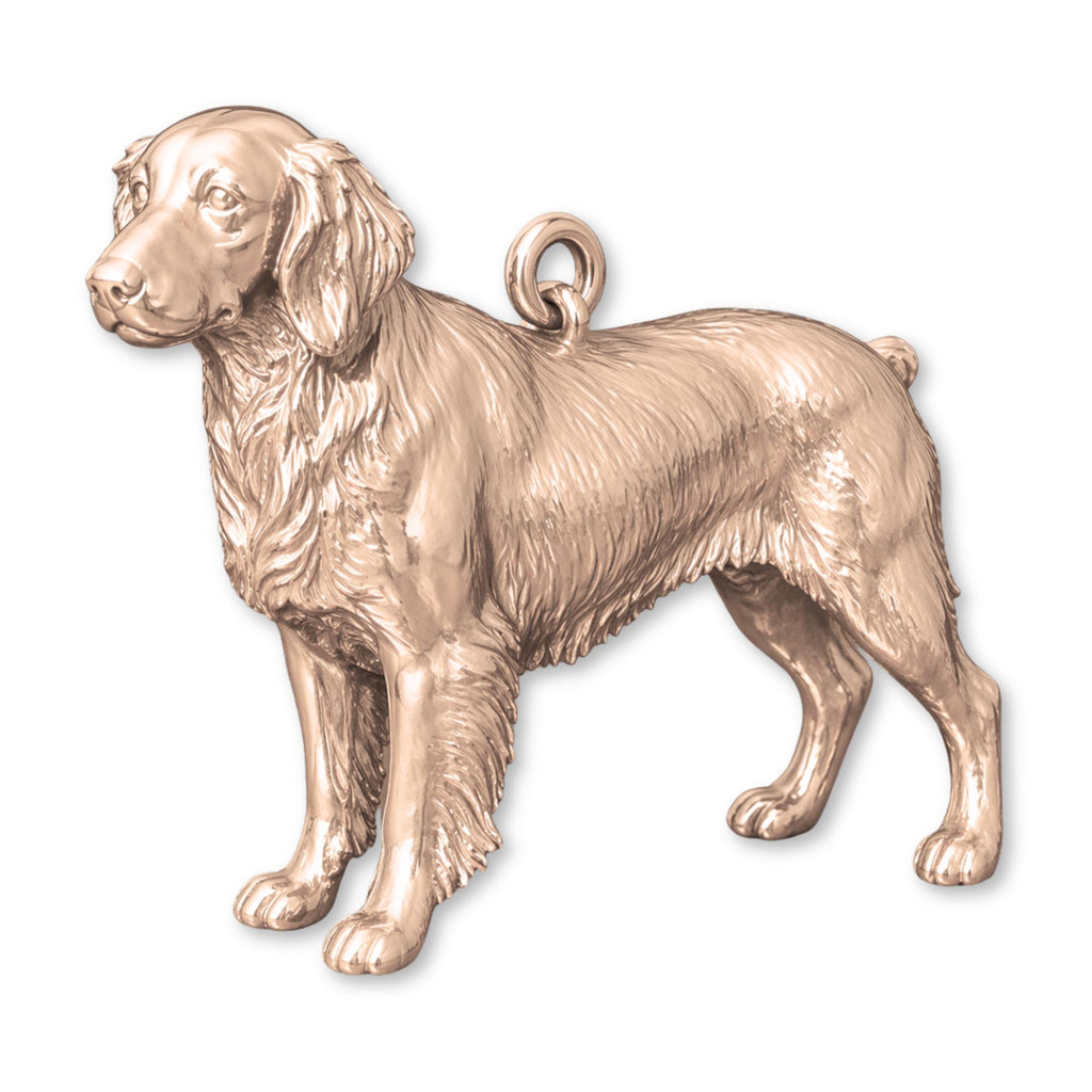 9ct Rose Gold - Brittany Spaniel Dog Charm