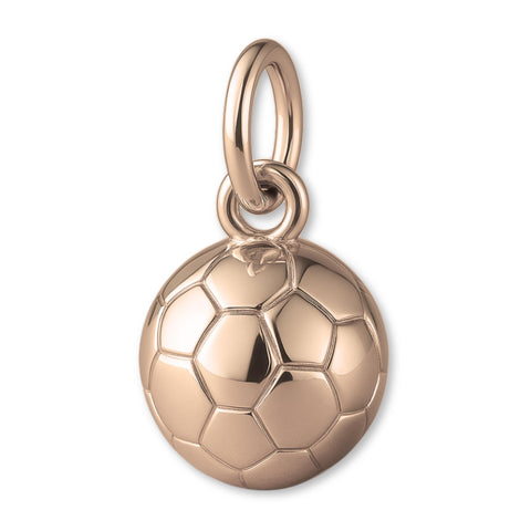 9ct Rose Gold - Soccer Ball Charm
