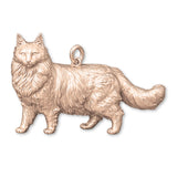 18ct Rose Gold - Norwegian Forest Cat Charm