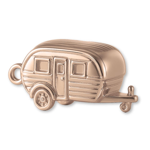 18ct Rose Gold - Vintage Camper Caravan Charm