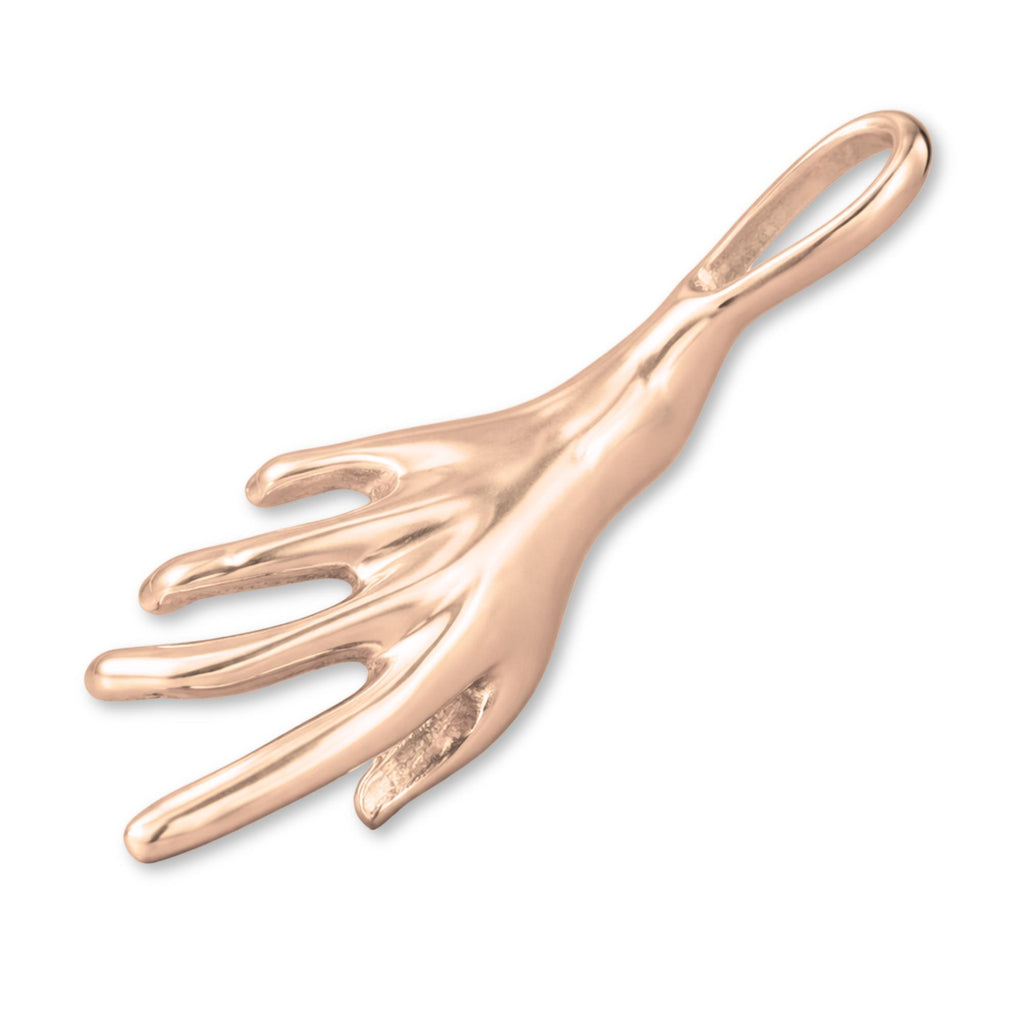 18ct Rose Gold - Single Hand Setting Charm