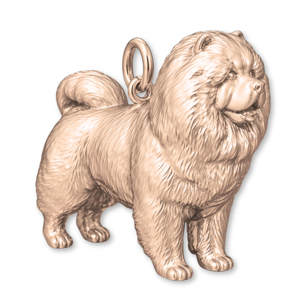 18ct Rose Gold - Chow Chow Dog Charm