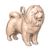 18ct Rose Gold - Chow Chow Dog Charm