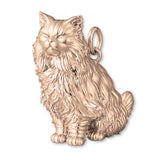 18ct Rose Gold - Persian Cat Charm