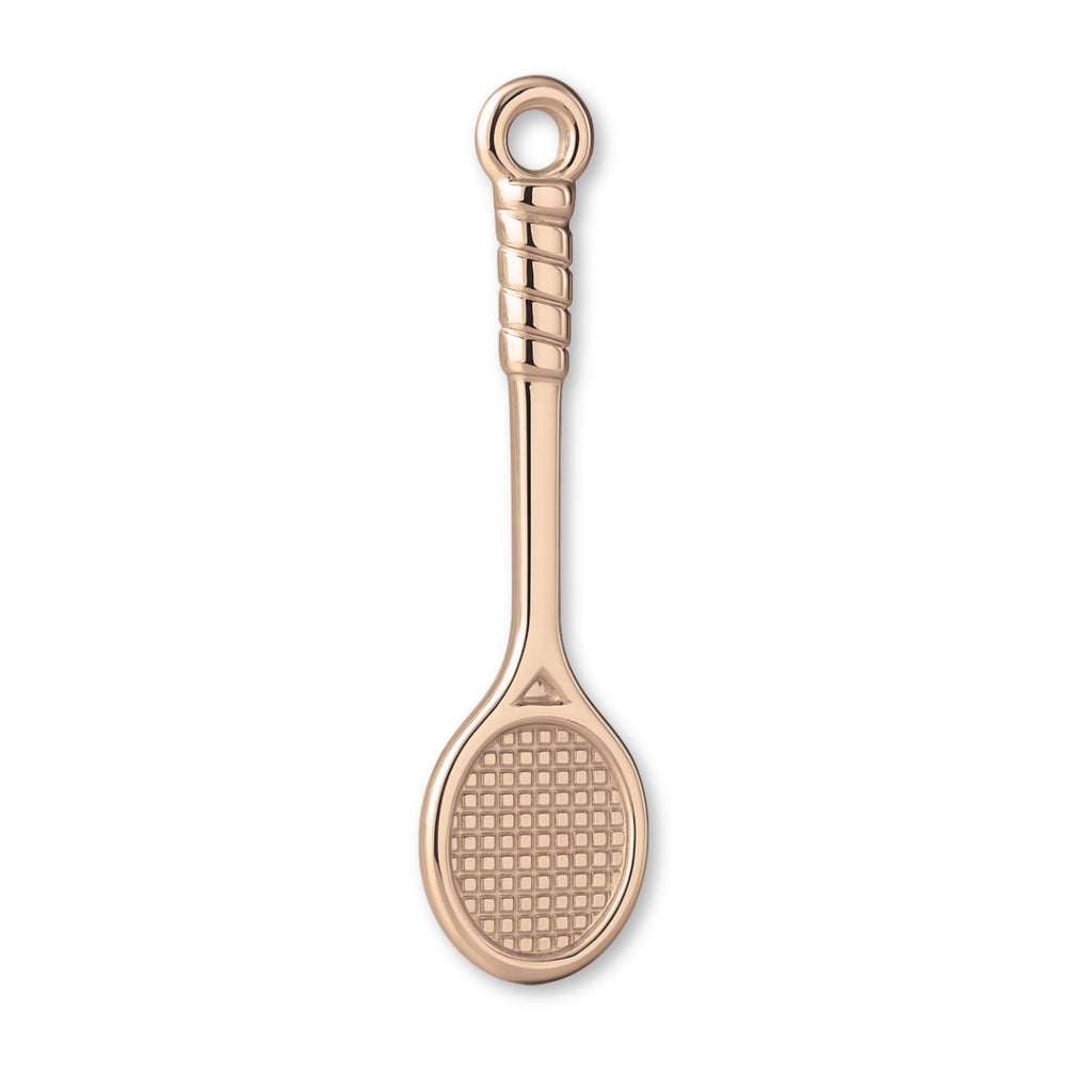 18ct Rose Gold - Badminton Racket Charm