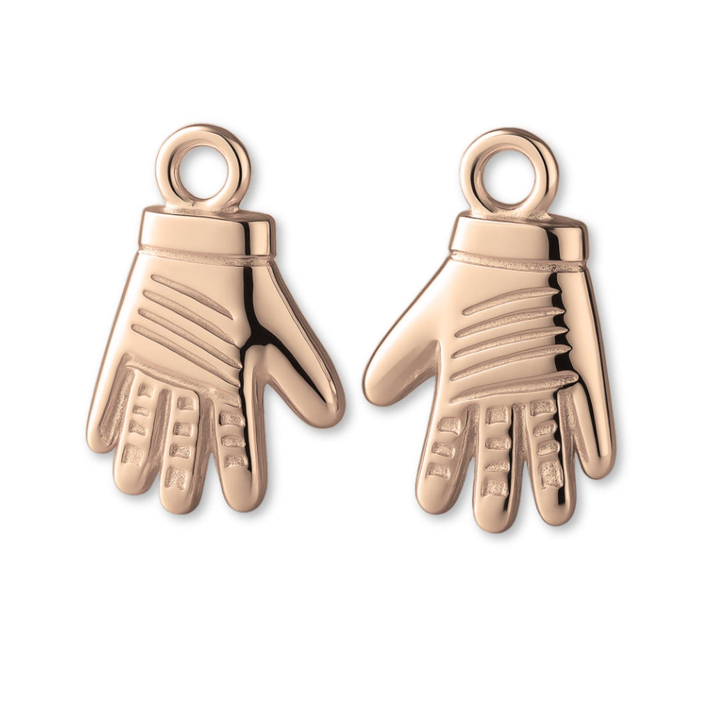 9ct Rose Gold - Racing Gloves Charm