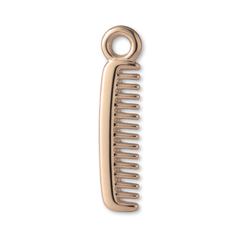 9ct Rose Gold - Classic Hair Comb Charm