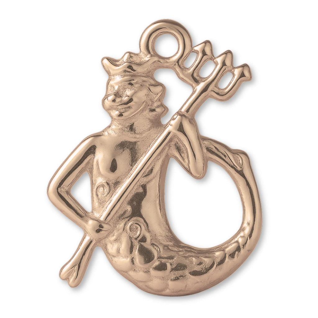 9ct Rose Gold - Poseidon Sea King Charm