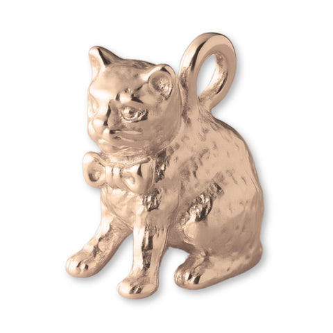 9ct Rose Gold - House Cat Charm