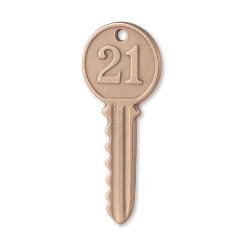 18ct Rose Gold - 21 House Key Charm