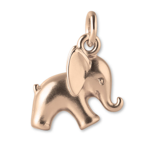 18ct Rose Gold - Baby Elephant Charm