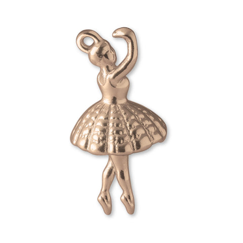 18ct Rose Gold - Vintage Ballerina Charm