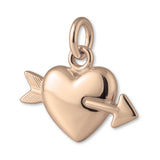 18ct Rose Gold - Cupid’s Heart Charm