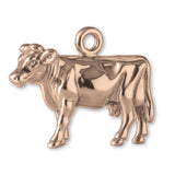 9ct Rose Gold - Farmyard Dairy Cow Charm