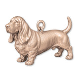 9ct Rose Gold - Basset Hound Dog Charm