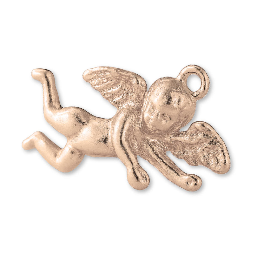 9ct Rose Gold - Baby Cherub Charm