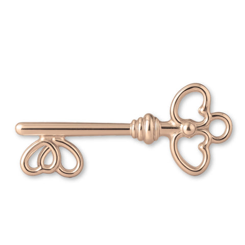 9ct Rose Gold - Lovers Key Charm