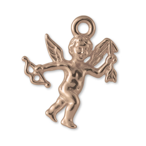 18ct Rose Gold - Cupid of Peace Charm