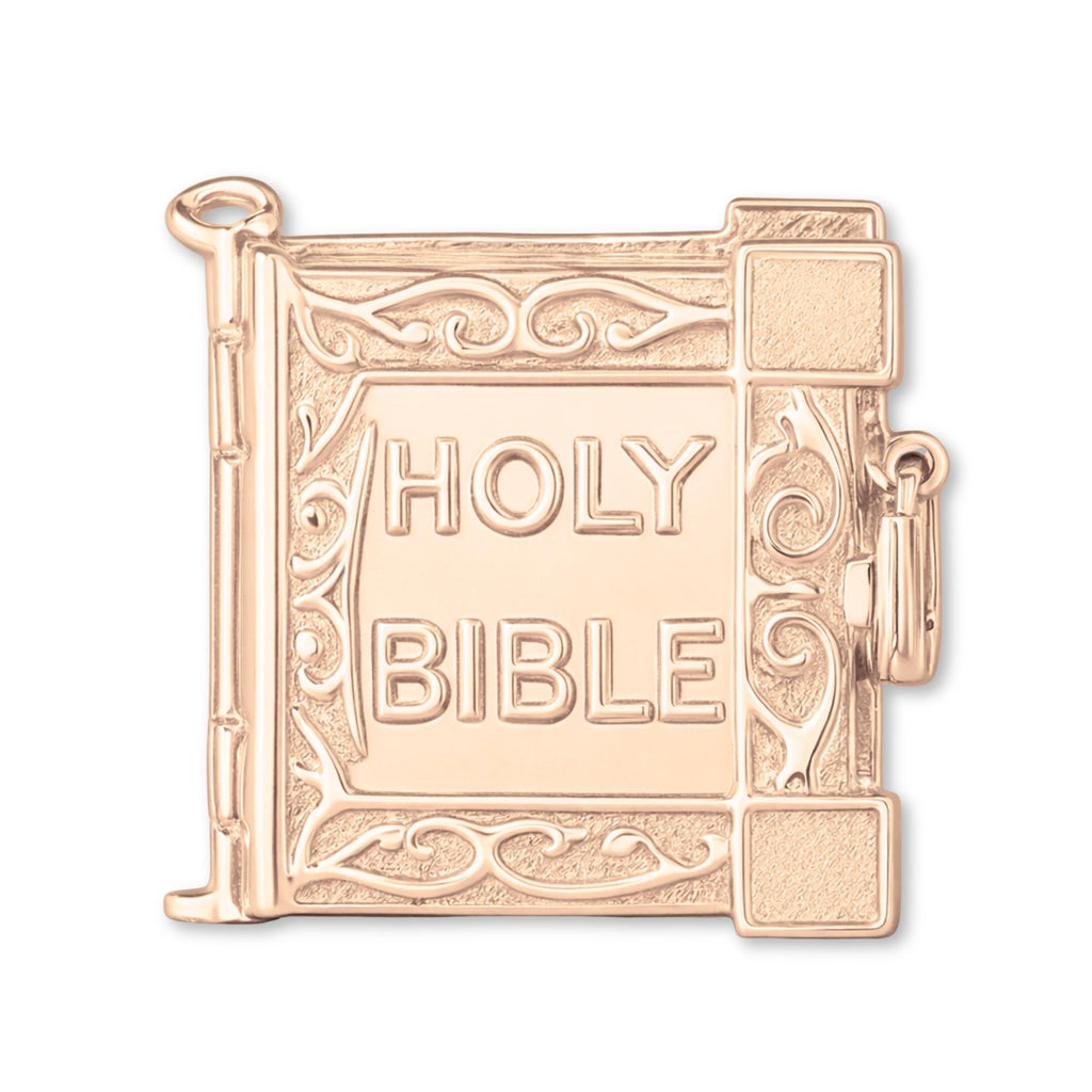 18ct Rose Gold - Holy Bible Charm