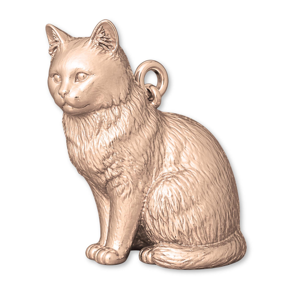 18ct Rose Gold - Birman Cat Charm