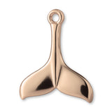 18ct Rose Gold - Whale Tail Charm