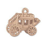 9ct Rose Gold - Western Stagecoach Charm