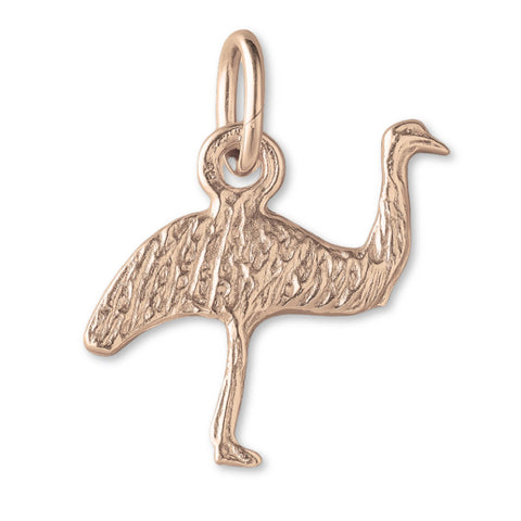 18ct Rose Gold - Emu Silhouette Charm