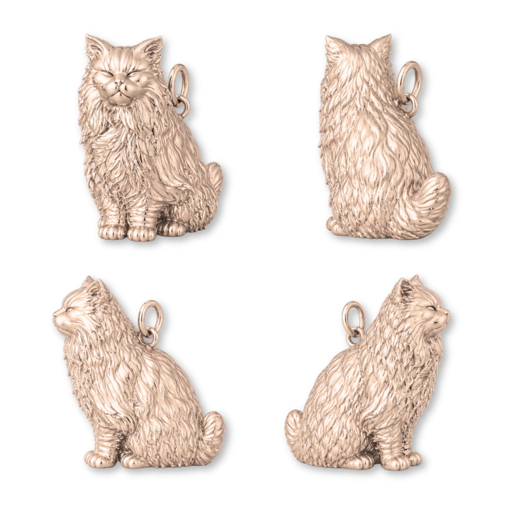 9ct Rose Gold - Custom Cat Charm