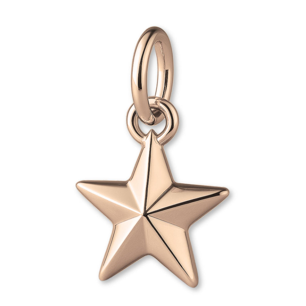 9ct Rose Gold - North Star Charm