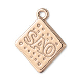 9ct Rose Gold - SAO Biscuit Charm