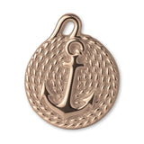 18ct Rose Gold - Anchor & Rope Charm