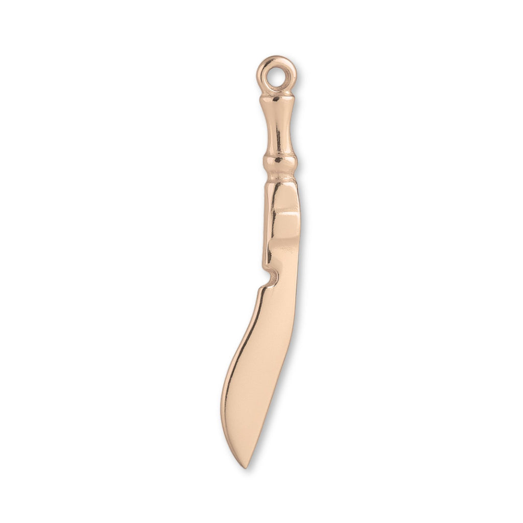 18ct Rose Gold - Kukri Knife Charm