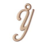 18ct Rose Gold - Cursive Letter Charm