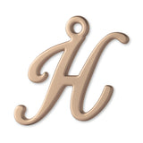 18ct Rose Gold - Cursive Letter Charm