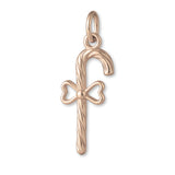 18ct Rose Gold - Candy Cane Charm
