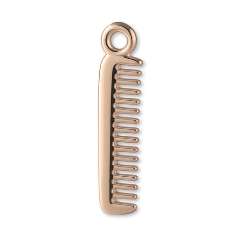 18ct Rose Gold - Barbers Comb Charm