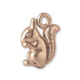 18ct Rose Gold - American Red Squirrel Charm