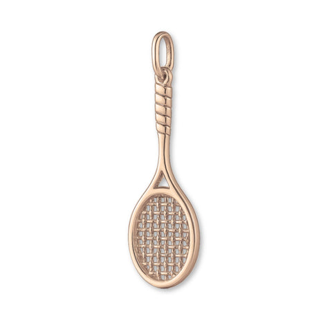 9ct Rose Gold - Wimbledon Tennis Racket Charm